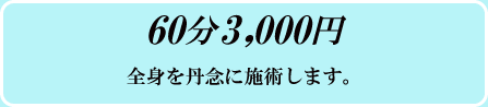 60�� 3000�~ �S�g��O�O�Ɏ{�p���܂��B